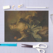 Papier Mousseline Portrait d'une dame par Nicolas de Largilliere (Artisanat)