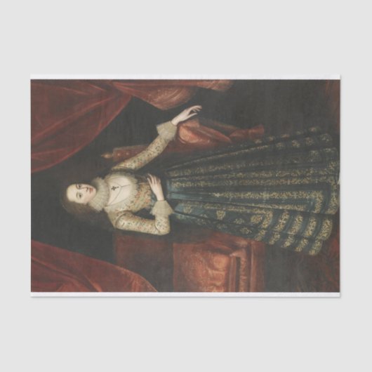 Papier Mousseline Portrait d'une dame par Robert Peake (Recto)