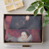 Papier Mousseline Portrait d'une femme par Cornelis de Vos (Cadeau)