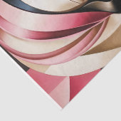 Papier Mousseline Portrait en Art Déco - Rose - Découpage - (Détail)