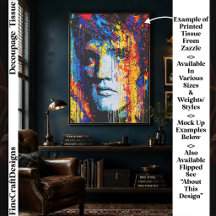 Portrait FN7L Découpage Tache de Peinture Rock & R