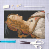 Papier Mousseline Portrait idéalisé d'une dame par Sandro Botticelli (Artisanat)