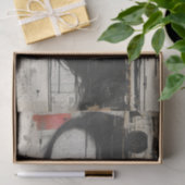 Papier Mousseline Portrait monochromatique de style Grunge (Cadeau)