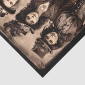 Papier Mousseline Portrait of Three Steampunk Women DX6L Decoupage (Détail)