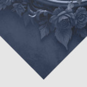 Papier Mousseline Portrait Unicorne foncé dans un cadre rond (Détail)