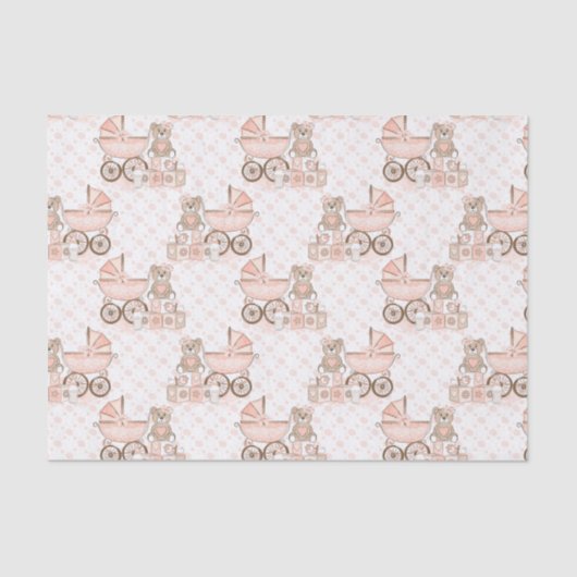 Papier Mousseline Ports pour bébés filles (Recto)