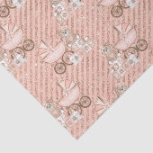 Papier Mousseline Ports pour bébés roses (Détail)