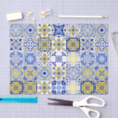 Papier Mousseline Portuguese Tiles Pattern  (Artisanat)