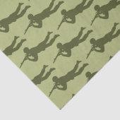 Papier Mousseline Pose de sniper de l'Armée Verte (Détail)