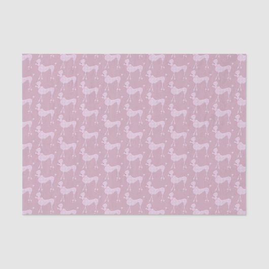 Papier Mousseline Posh rose pourpre chien chien Motif (Recto)