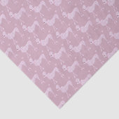 Papier Mousseline Posh rose pourpre chien chien Motif (Détail)