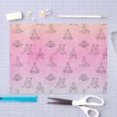 Papier Mousseline Positions Yoga Rose (Design 75 Pink Series) (Artisanat)