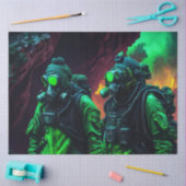 Papier Mousseline Post Apocalyptic Hazmat Team Decoupage (Artisanat)