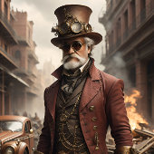Papier Mousseline Post-appocalyptic Steampunk Man v1