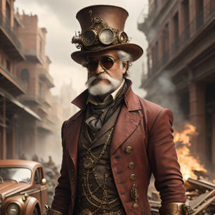 Papier Mousseline Post-appocalyptic Steampunk Man v1