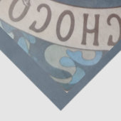 Papier Mousseline Poster Art Nouveau Chocolat 16 Découpage (Détail)