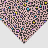 Papier Mousseline Poster de animal de points de léopard rose (Détail)