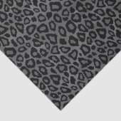 Papier Mousseline Poster de animal gris et léopard noir (Détail)