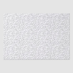 Papier Mousseline Poster de animal léopard gris clair moderne