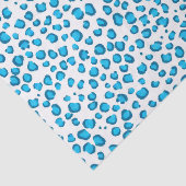Papier Mousseline Poster de animal Leopard Motif cadeau bleu (Détail)