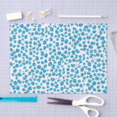 Papier Mousseline Poster de animal Leopard Motif cadeau bleu (Artisanat)
