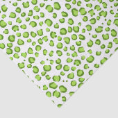 Papier Mousseline Poster de animal Leopard Motif cadeau vert (Détail)