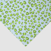 Papier Mousseline Poster de animal Leopard Motif cadeau vert (Détail)