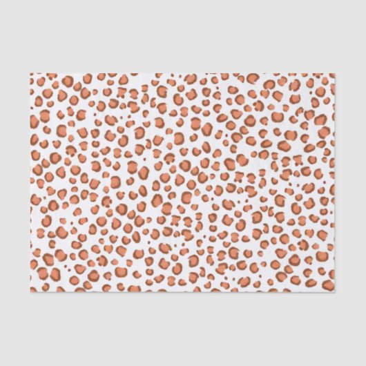Papier Mousseline Poster de animal Leopard Motif Red Gift (Recto)