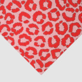 Papier Mousseline Poster de animal léopard rouge moderne (Détail)