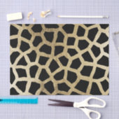 Papier Mousseline Poster de animal moderne d'or noir élégant (Artisanat)