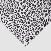 Papier Mousseline Poster de animal noir et blanc de léopard (Détail)