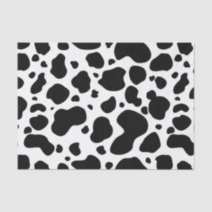 Papier Mousseline Poster de animal noir et blanc de motif de taches