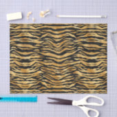 Papier Mousseline Poster de animal noir Tiger Gold (Artisanat)