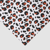 Papier Mousseline Poster de animal orange noir et foncé (Détail)