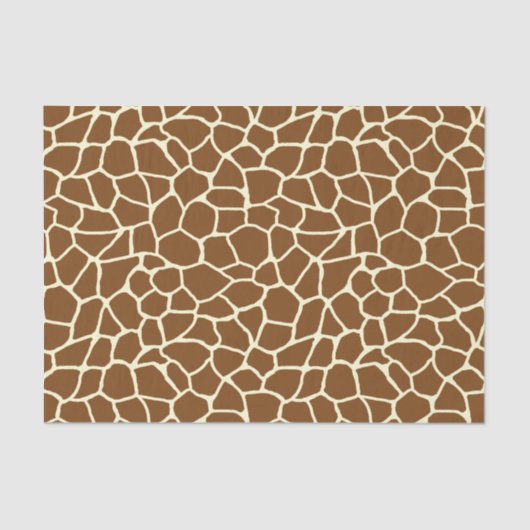 Papier Mousseline Poster de animal sauvage de motif de girafe (Recto)