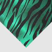 Papier Mousseline Poster de animal vert émeraude tendance (Détail)