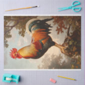 Papier Mousseline Poster de coq majestueux dans une forêt naturelle  (Artisanat)