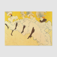 Poster de la fille dansante Jaune Toulouse Lautrec