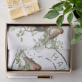 Papier Mousseline Poster d'oiseau français Décopage Vintage (Cadeau)