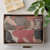 Papier Mousseline Poster publicitaire Tissu Papier-Retro Chocolat (Cadeau)