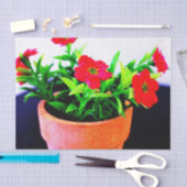 Papier Mousseline Pot de fleurs (Artisanat)