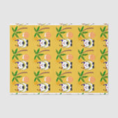 Papier Mousseline Pot pongal, vache et arbre (Recto)