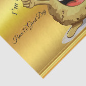 Papier Mousseline Potates de caractère avec poils verts (Détail)