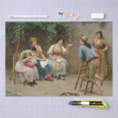 Papier Mousseline Potins dans le jardin (Scène italienne) (Artisanat)