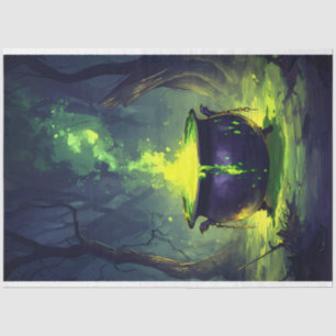 Papier Mousseline Potion magique éclatante Cauldron Halloween Découp