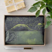 Papier Mousseline Potion magique verte Cauldron Halloween Découpage (Cadeau)