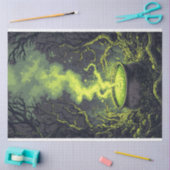 Papier Mousseline Potion magique verte Cauldron Halloween Découpage (Artisanat)