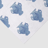 Papier Mousseline Pots à gingembre Chinoiserie Blue Willow (Détail)