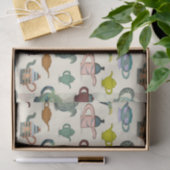 Papier Mousseline Pots de thé dans un joli motif (Cadeau)