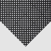 Papier Mousseline Pots Polka | points noirs et blancs rétro (Détail)